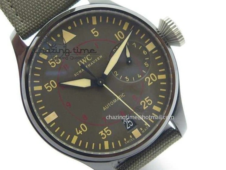 MIROTIME 0331 Chic Big Pilot Real PR IW501902 Real Ceramic ZF 1:1 Best Edition On Nylon Strap A 7275